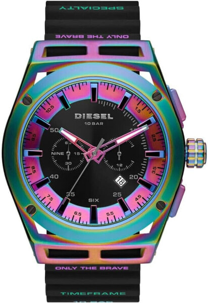 Diesel Timeframe Men's Chronograph Watch with Silicone, Stainless Steel or Leather Strap