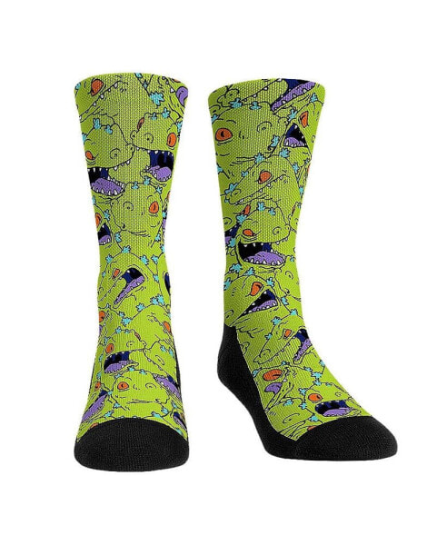 Men's and Women's Socks Rugrats Reptar Attack! Crew Socks