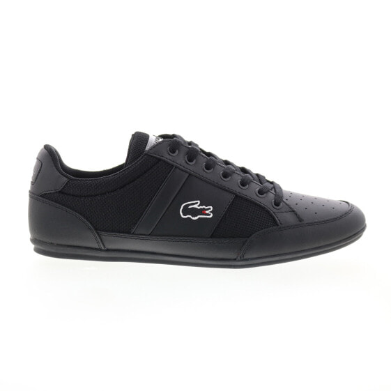 Lacoste Chaymon 123 3 US CMA Mens Black Leather Lifestyle Sneakers Shoes