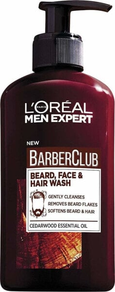 Гель очищающий L'Oreal Paris Men Expert Barber Club для бороды, волос и лица 200 мл