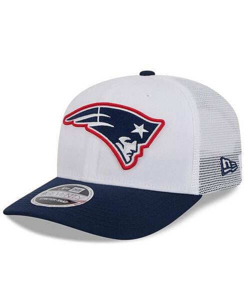 Men's White/Navy New England Patriots 2024 NFL Training Camp 9SEVENTY Trucker Hat