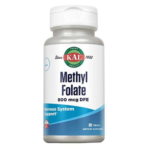 KAL Methyl Folate 800mcg Vitamins 90 Tablets