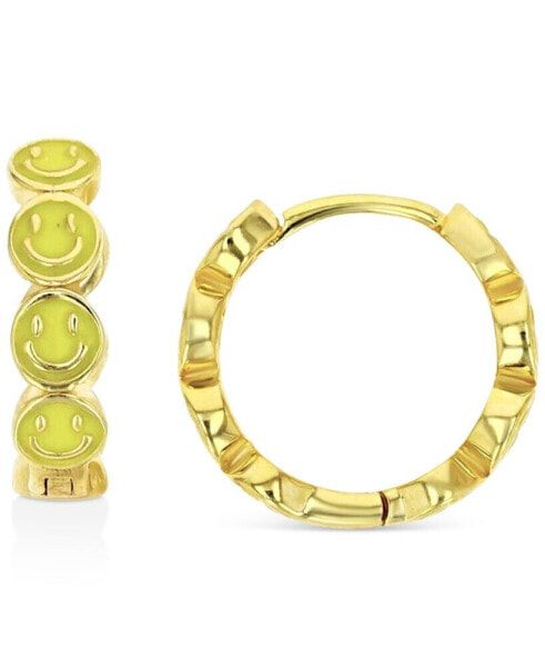 Серьги Macy's Smiley Face Hoop