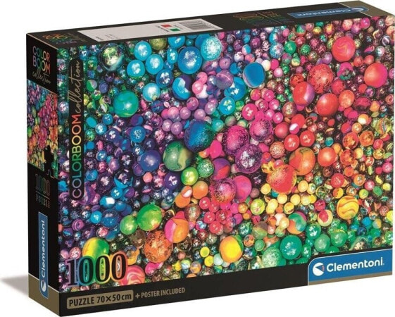 Clementoni CLE puzzle 1000 Compact Colorboom Marbles 39780