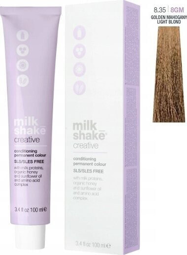 Milk Shake Milk Shake, Creative, SLS/SLES-Free, Permanent Hair Dye, 8.358GM Maui Mocha, 100 ml For Women