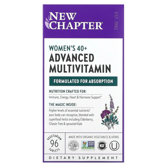 Women's 40+ Advanced Multivitamin, 96 Vegetarian Tablets
