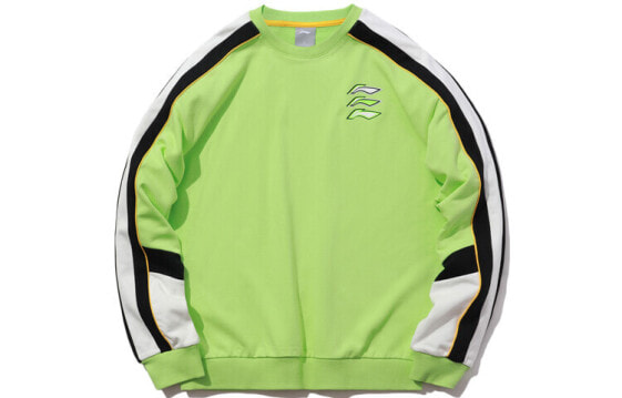 Толстовка LI-NING Trendy_Clothing AWDQ262-2 "Логотип и принт, зеленая, для пары"