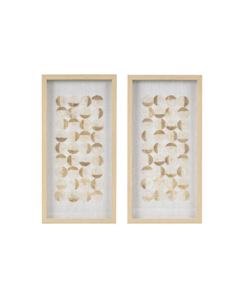 Aurelian Emblem Framed Capiz Shadowbox Set, 2 Piece