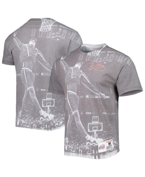 Men's Brent Barry Gray LA Clippers Above The Rim Sublimated T-shirt