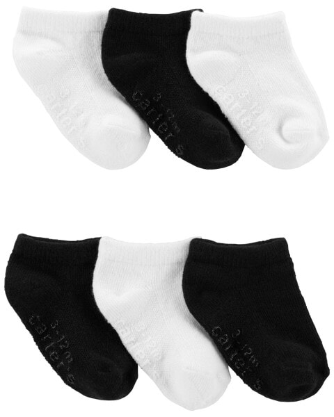 Baby 6-Pack Ankle Socks 0-3M