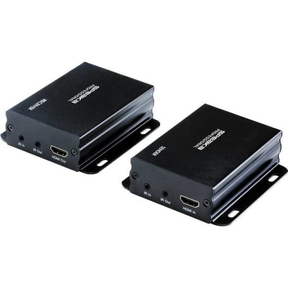 SpeaKa Professional SP-8567416 - 3840 x 2160 pixels - AV transmitter & receiver - 50 m - Wired - Black - HDCP