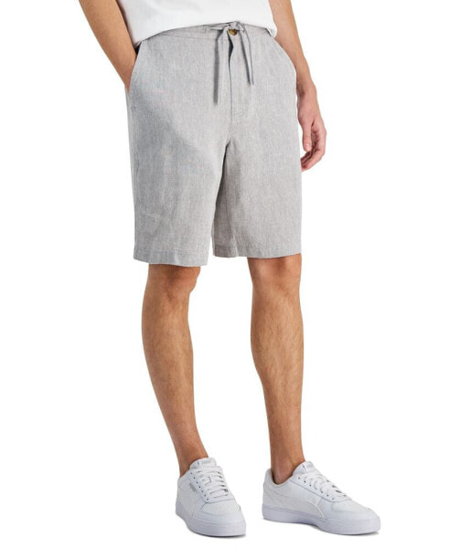 Men's Linen 9" Drawstring Shorts, Created for Macy's