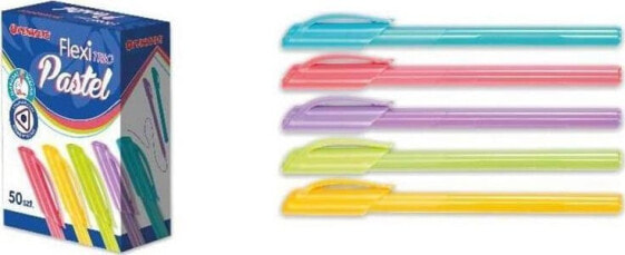 Ручка шариковая Penmate Flexi Trio Pastel необычные цвета (50 шт)