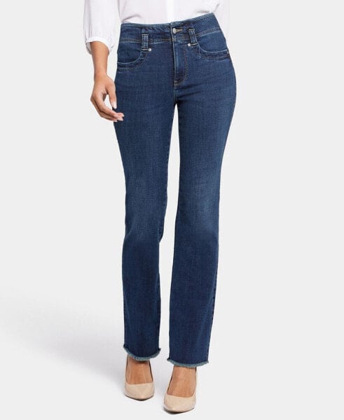 Women's High Rise Marilyn Straight Hollywood Waistband Jeans