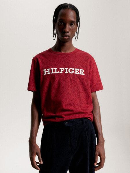 Allover TH Embroidered Monotype T-Shirt