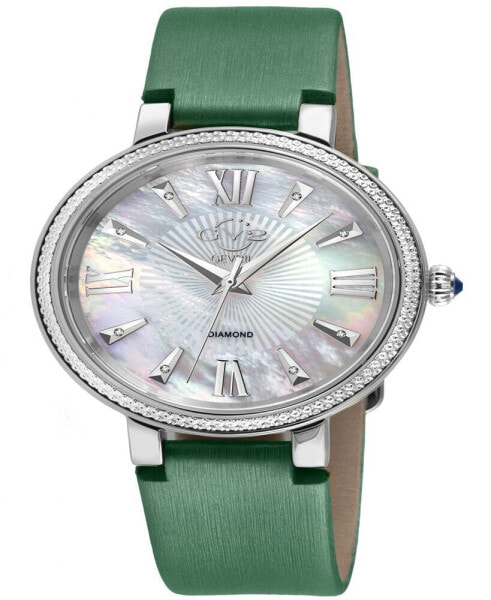 Women's Genoa Green Leather Watch 36mm