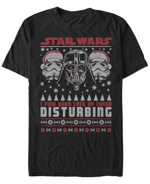 Men's Star Wars Darth Vaderlack of Cheer Christmas Short Sleeve T-shirt