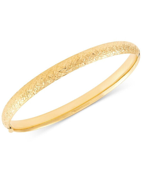 Браслет Macy's Textured Bangle Bracelet 10k