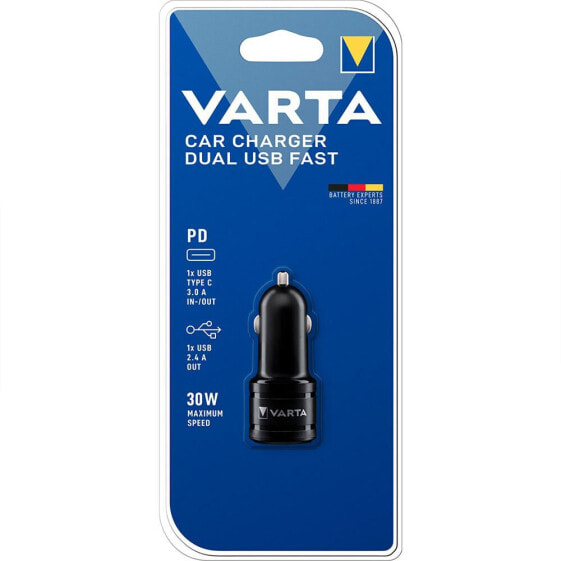 VARTA Car Charger Dual USB Fast Type C PD & USB A Charger