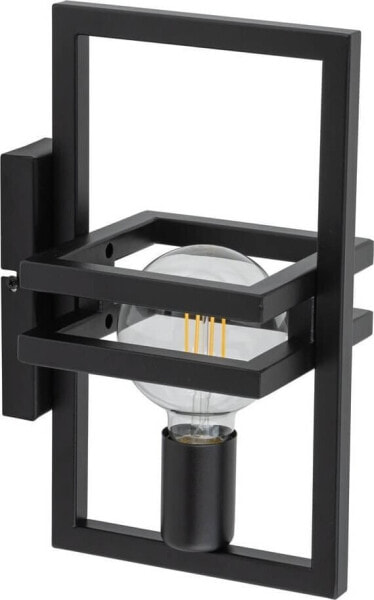 Kinkiet Sigma Czarna lampa ścienna Merci do salonu frames metalowa