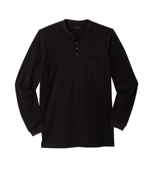 Big & Tall by KingSize Thermal Pocket Longer-Length Henley