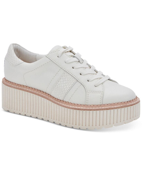 Women's Tiger Lace-Up Platform Sneakers