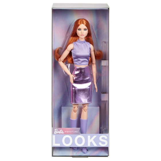 BARBIE Looks 20 Red Head Purple Skirt Outfit Doll