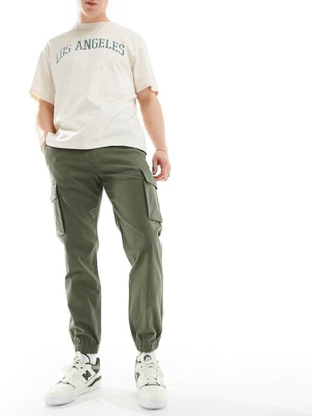 Hollister ripstop cargo jogger in green