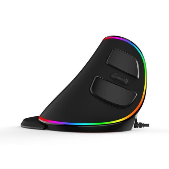 DELUX Ergo Mouse Black RGB