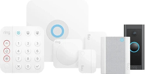 Ring Alarm System with 2 Sensors + Video Doorbell Wired + Chime