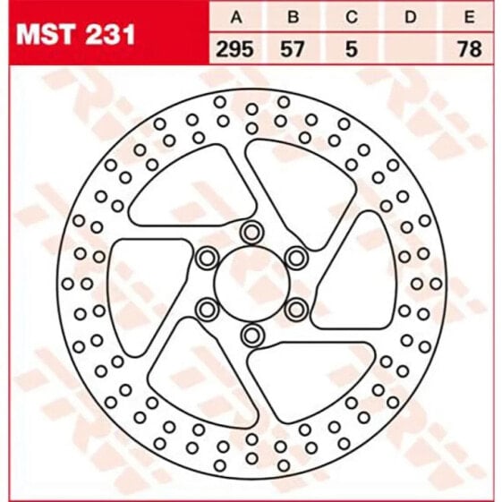 TRW Round Suzuki VS 1400 GLF Intruder 88 front brake disc