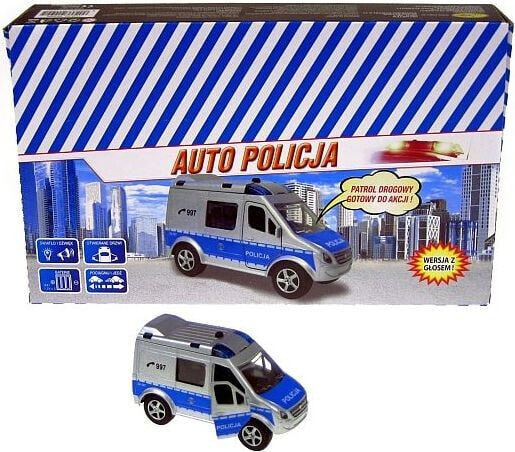 Игрушечная машина Hipo Auto Police Van с голосовыми эффектами 11 см