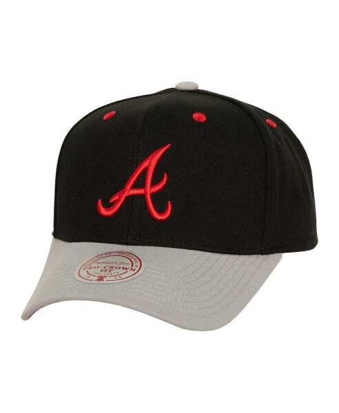 Men's Black Atlanta Braves Bred Pro Adjustable Hat