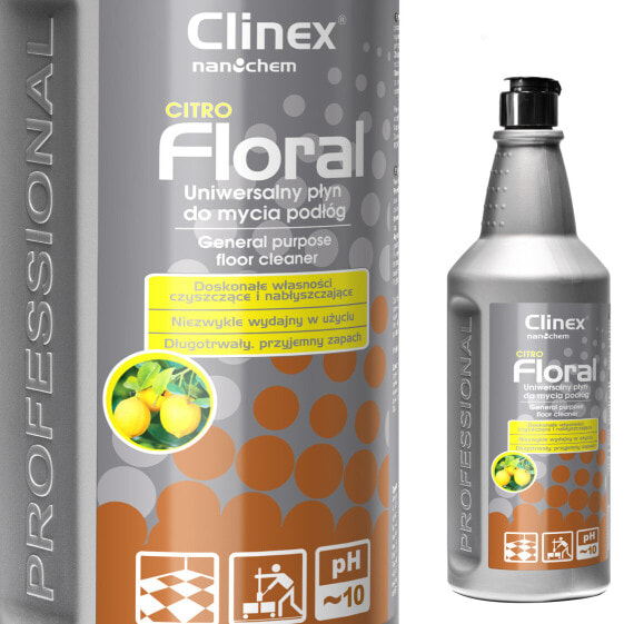 Чистящее средство для пола с блеском и ароматом Clinex Floral - Citro 1L