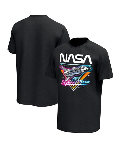 Men's Black NASA Neon Glow T-shirt