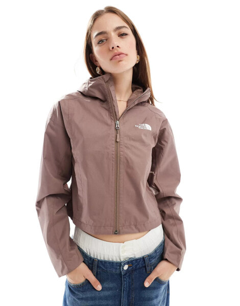 The North Face – Quest – Wasserabweisende, kurze Jacke in Taupe