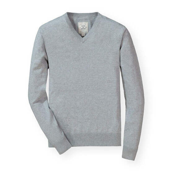 Men's Fine Gauge V-Neck Pullover Sweater