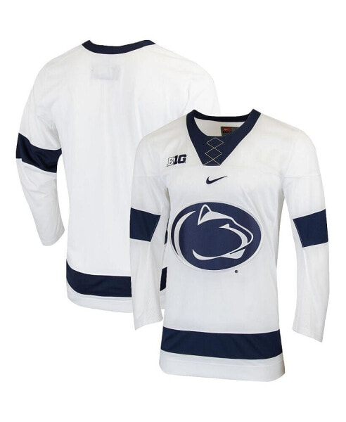 Men's White Penn State Nittany Lions Replica College Hockey Jersey