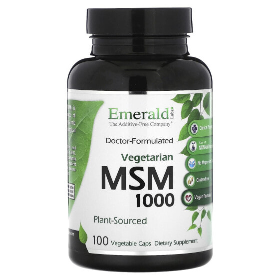 БАД для суставов Emerald Laboratories MSM 1000, 100 капсул