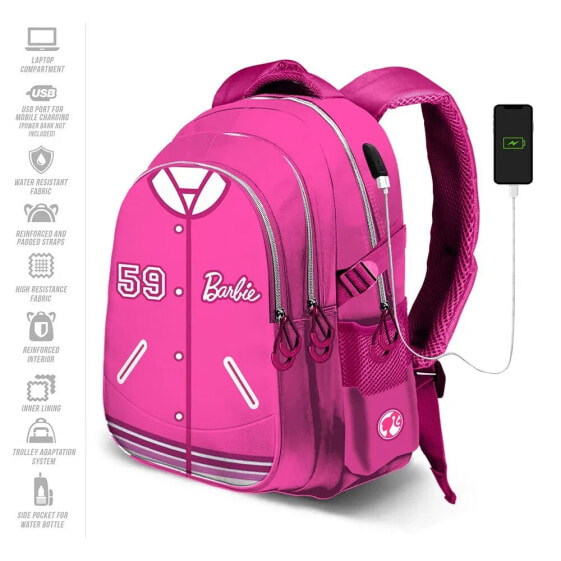 KARACTERMANIA Barbie Varsity Plus Running backpack