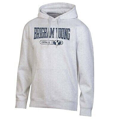 NCAA BYU Cougars Gray Fleece Hooded Sweatshirt - L