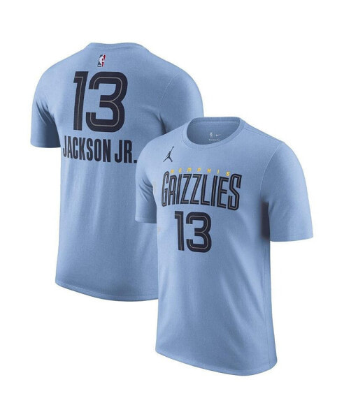 Men's Jaren Jackson Jr. Light Blue Memphis Grizzlies 2022/23 Statement Edition Name and Number T-shirt