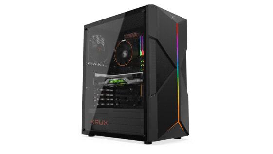 ASTRAL - PC - Black - ATX - micro ATX - Mini-ITX - Gaming - 15.9 cm - 29 cm Компьютер Krux KRX0031 - игровой, поддерживает форматы ATX, micro ATX и Mini-ITX, размеры 15.9 см x 29 см