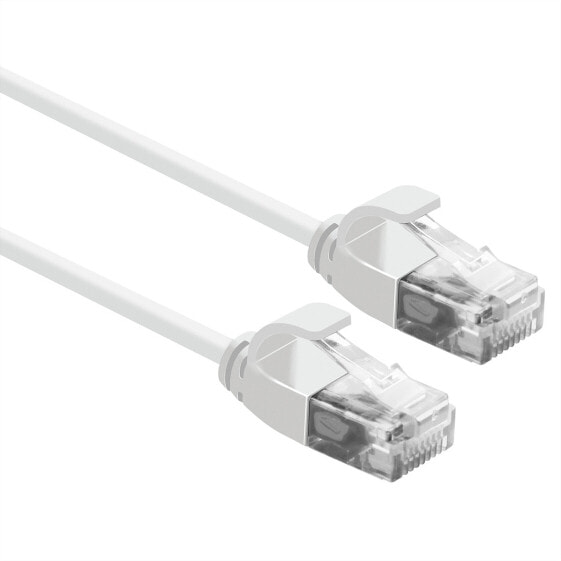 Сетевой кабель ROLINE ROTRONIC-SECOMP UTP DataCenter Patchkabel SLIM Kat6A/Kl.EA LSOH белый 0.5м - Cable - Network