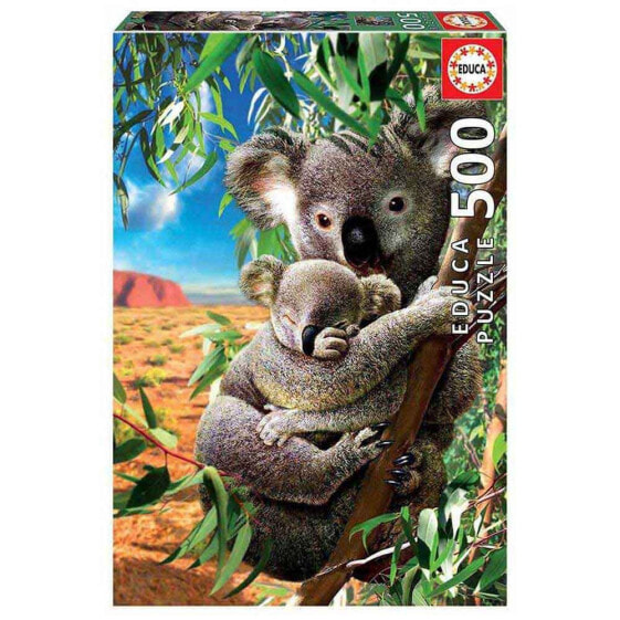 EDUCA BORRAS Koala With Her Puppy Puzzle 500 Pieces