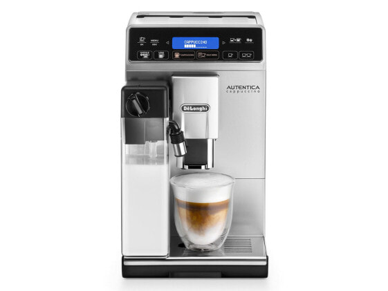 De Longhi Autentica ETAM 29.660.SB, Espresso machine, 1.3 L, Coffee beans, Ground coffee, Built-in grinder, 1450 W, Black, Silver