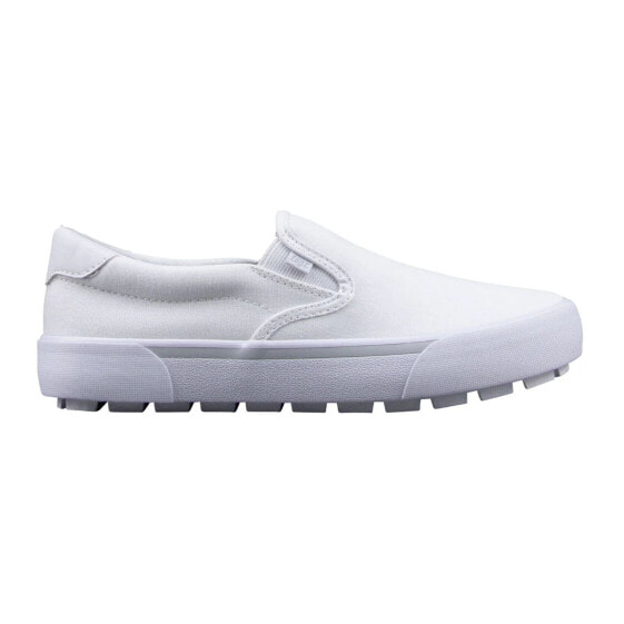 Lugz Delta WDELTC-1523 Womens White Canvas Slip On Lifestyle Sneakers Shoes