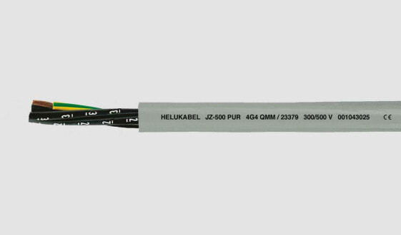 Helukabel JZ-500 PUR Steuerleitung 4 G 2.50 mm² Grau 23375 100 m