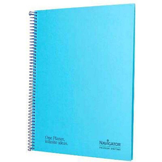 NAVIGATOR A4 spiral notebook hardcover 80h 80gr horizontal with clear margin