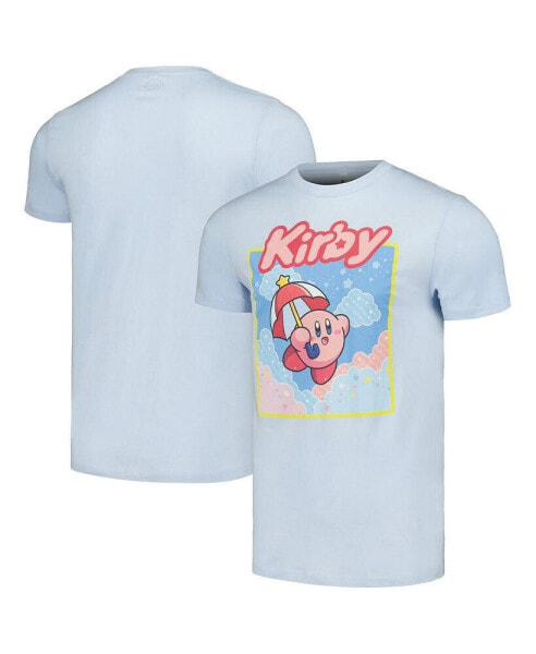 Men's and Women's Light Blue Nintendo Kirby Starry Box T-shirt